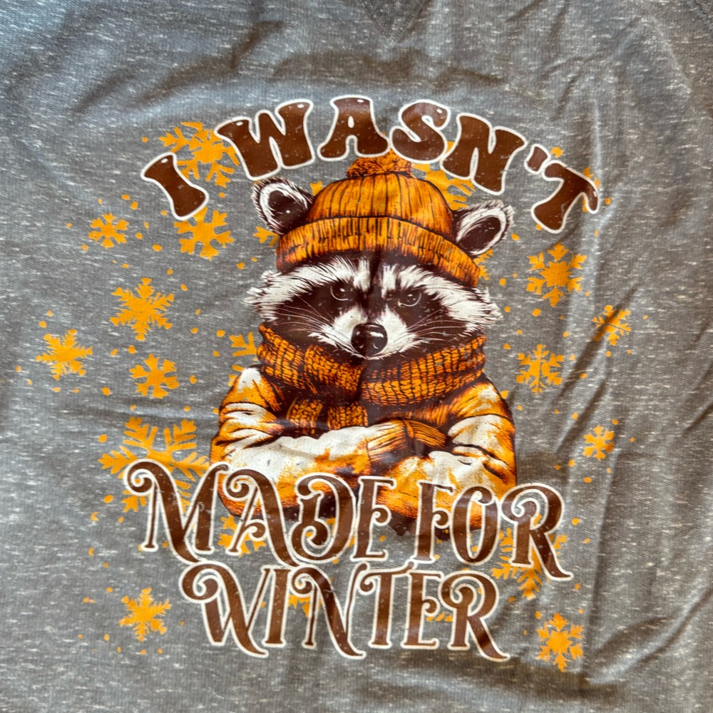 Jerzees Crewneck “I Wasn’t Made For Winter” Sweatshirt 2‎ XL